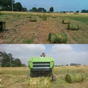 Mini Round Hay Baler, Farm Self-propelled Hay Baler